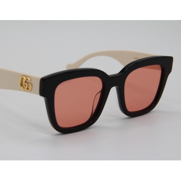 NEW GG0998S 002 WOMEN’S SUNGLASSES GUCCI GG0998S BLACK PINK EYEWEAR GUCCI - Picture 1 of 13